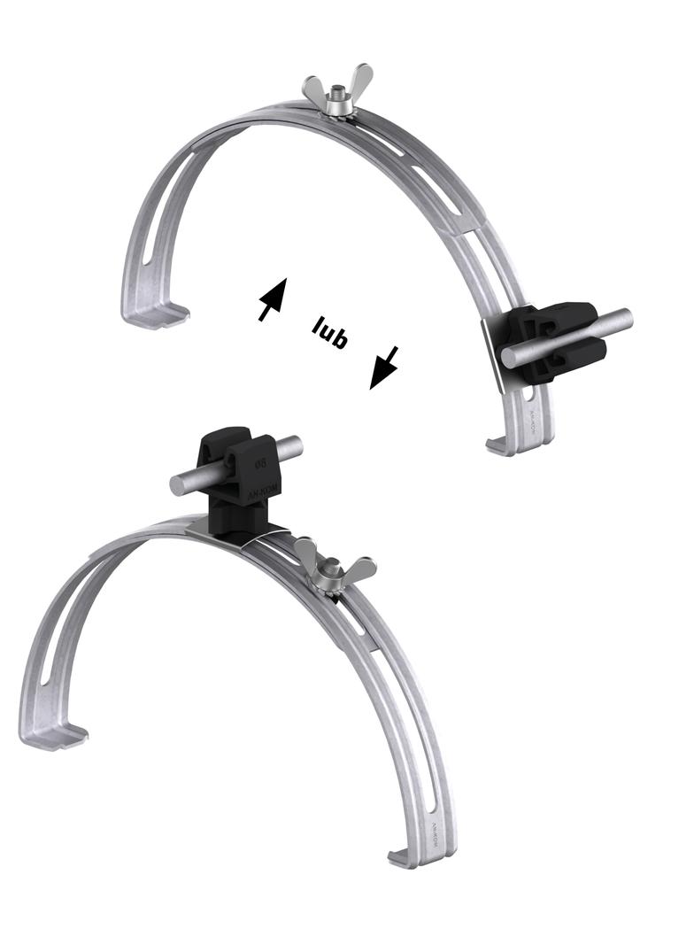 AN-15P/OG/C-N Uchwyt gąsior.rozsuw.Z-zatrz. H=3,5cm /OG/ czarny