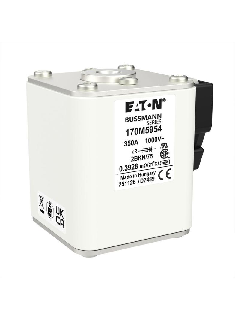 FUSE 350A 1000V 2BKN/75 AR UR Wkładka szybka 350A AC 1000V rozmiar 2 59x77x75 mm aR IEC UL 170M5954