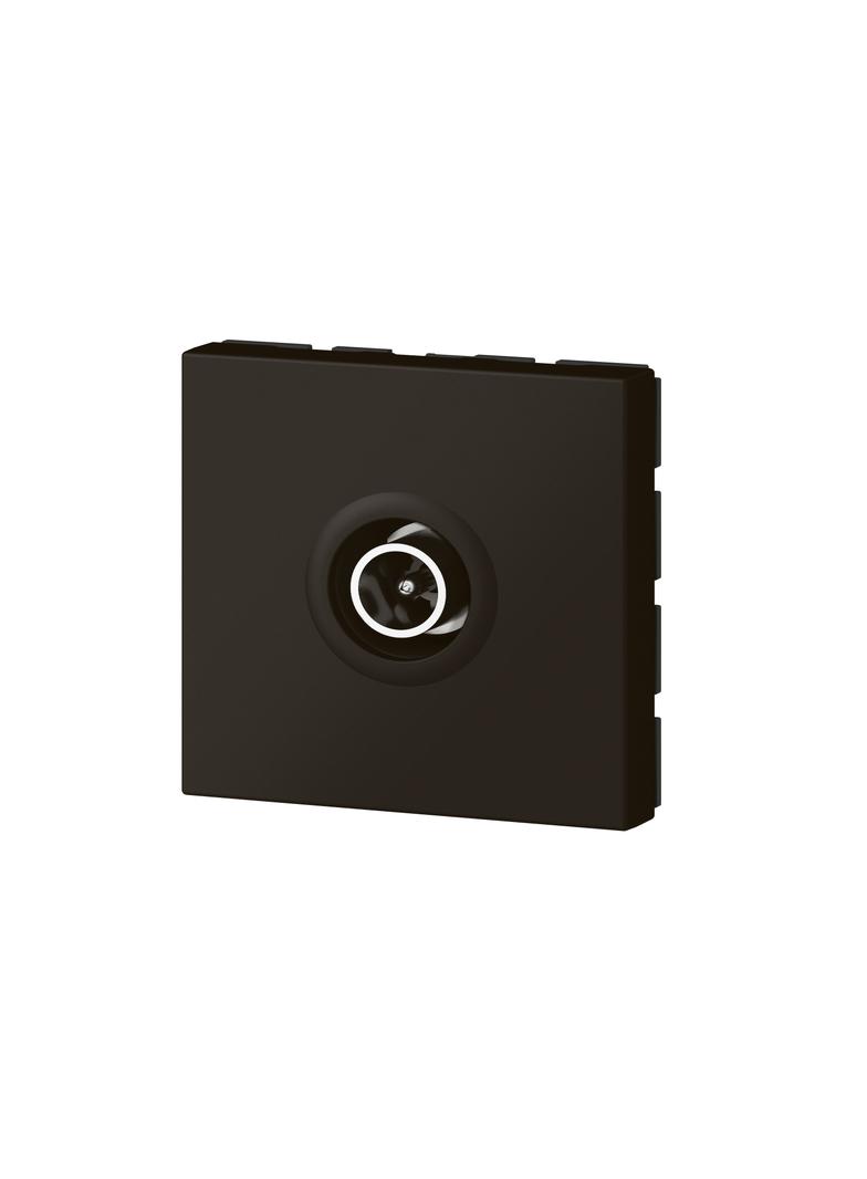Mosaic - Gniazdo Tv O 9,52 Mm Męskie 2400 Mhz - 2 Modułowe - Antracyt 079182L LEGRAND