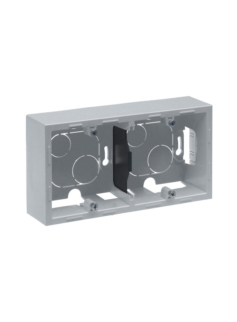 Suno Podwójna Puszka Natynkowa Aluminium 721395 LEGRAND