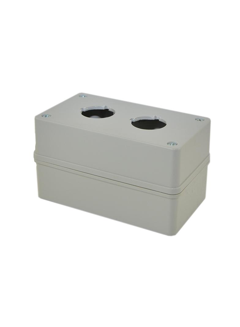 Kaseta KP2 otwory fi30mm z inst. ochronną 2dławiki Dp11 szara