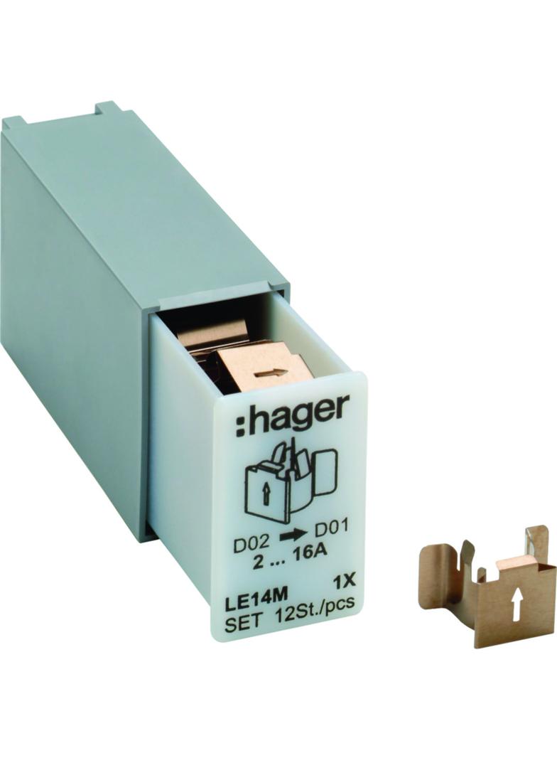 Sprężyna redukcyjna do szufladek L7xM dla bezpieczników D01 12szt. LE14M HAGER