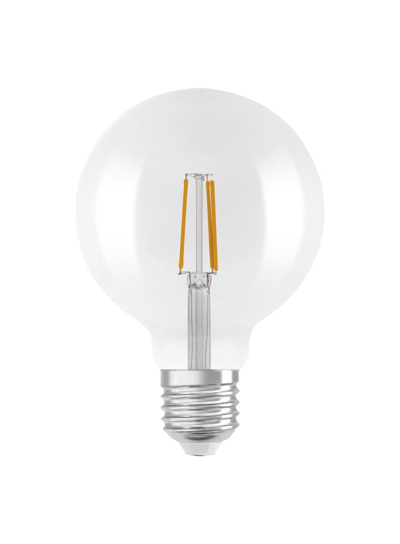 LED STAR+ CL GLOBE125 FIL 60 GLOWdim 6,5W 827 E27 LEDVANCE
