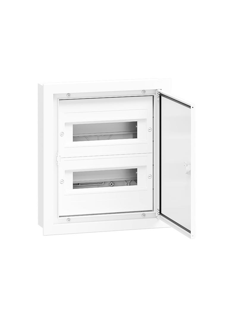 Rozdzielnica hermetyczna podtynkowa 2x12 drzwi aluminiowe IP54 DARP 24S Quiteline 9.212 OPATÓWEK