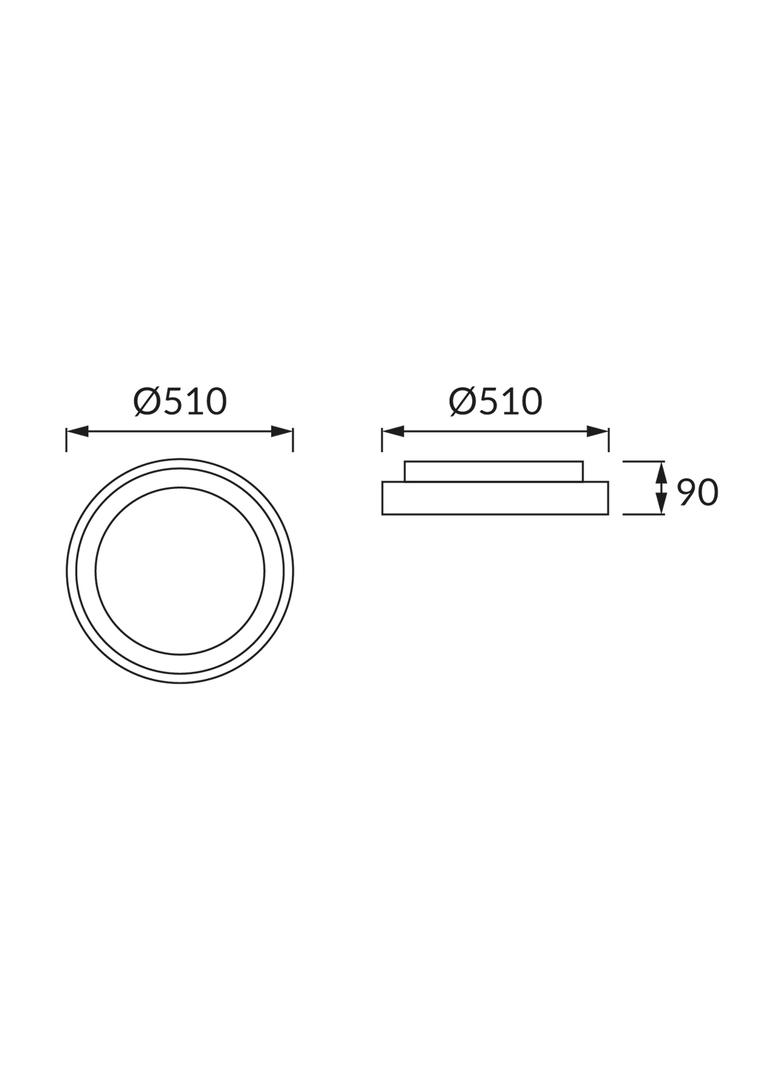 Plafoniera SMD LED ARIEL LED C 48W 04012 IDEUS