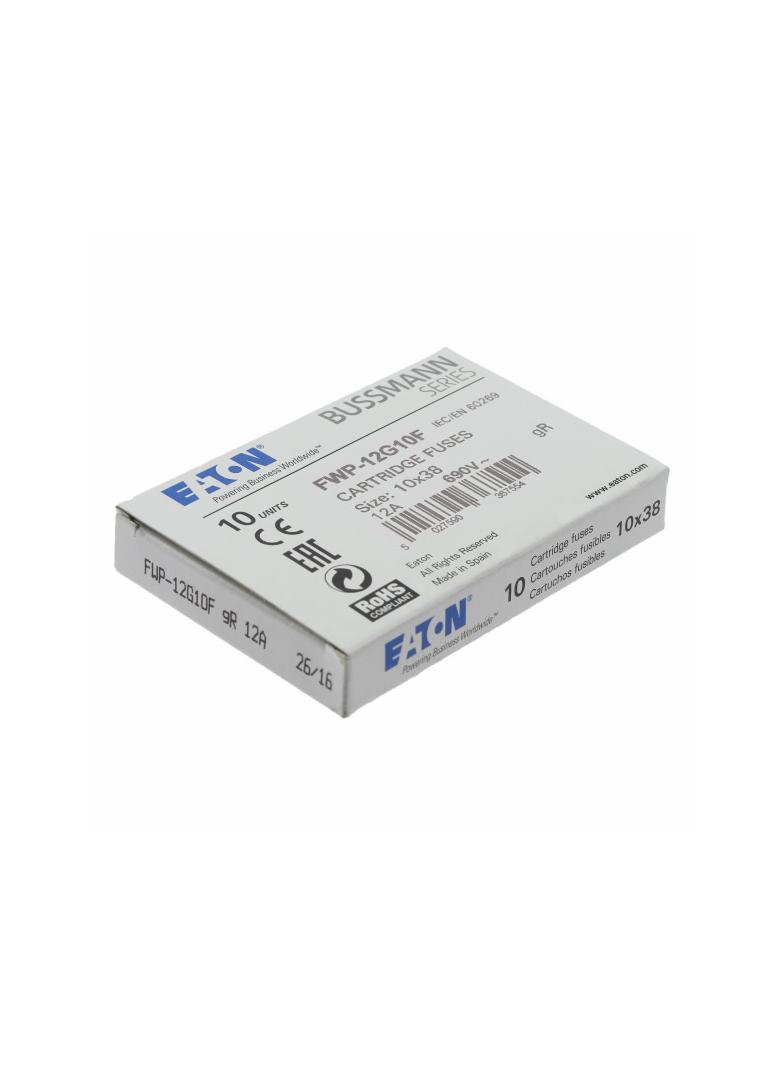 12AMP 690V AC CLASS gR 10X38mm FUSE Wkładka szybka 12A AC 690V 10x38 gR IEC UL FWP-12G10F EATON