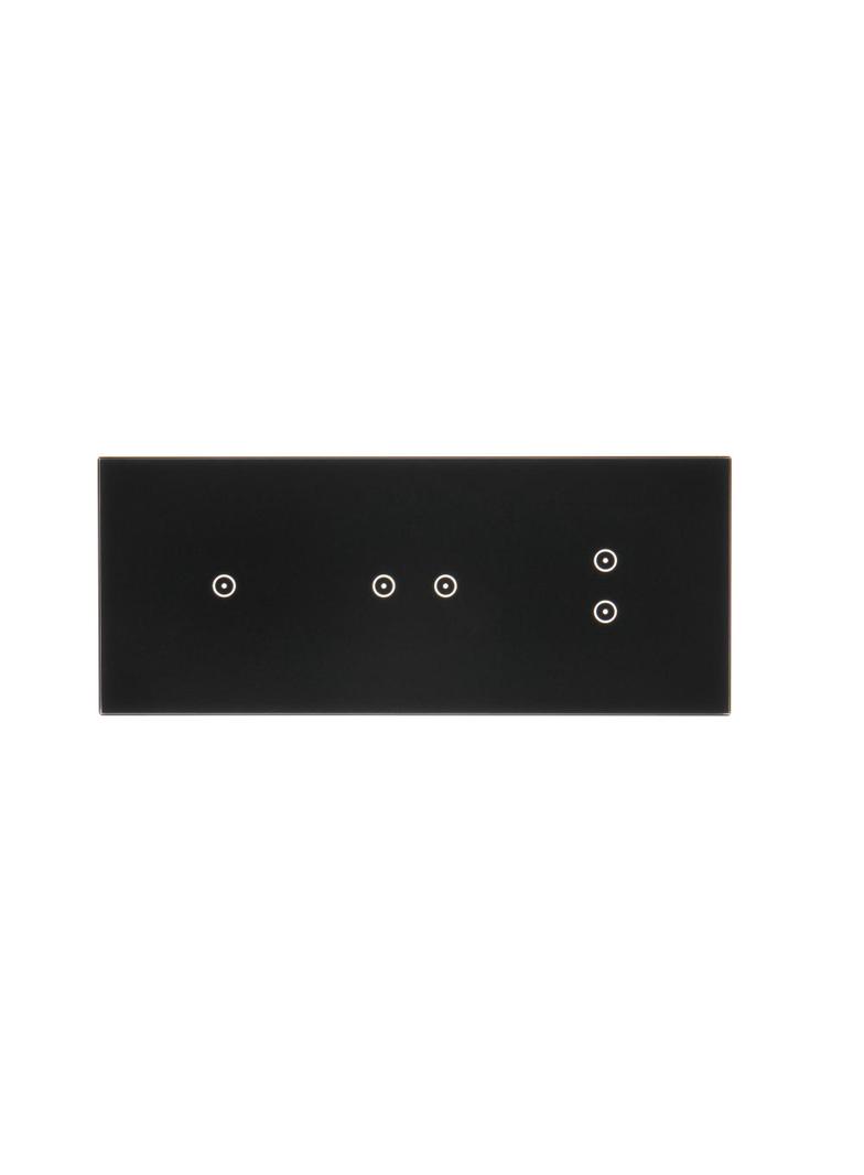 Simon 54 Touch Panel dotykowy S54 Touch 3 moduły 1 pole dotykowe + 2 pola dotykowe poziome + 2 pola dotykowe pionowe zastygła lawa DSTR3123/73 KONTAKT