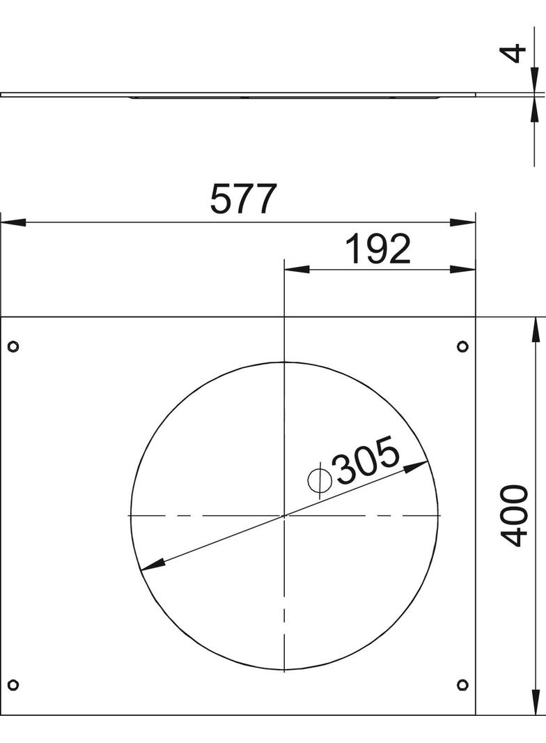 OKAD600R9, POKRYWA MONTAŻOWA