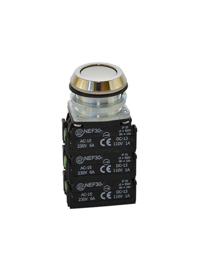Przycisk NEF30-K5X biały W0-NEF30-K 5X B PROMET