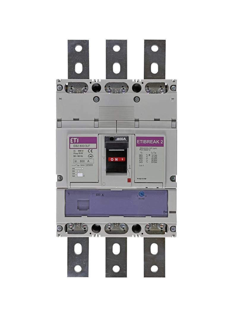 EB2 800/3LF 800A 3p - Wyłącznik mocy 3P, 36kA, wyzw. TM (regulacja magnetyczna)