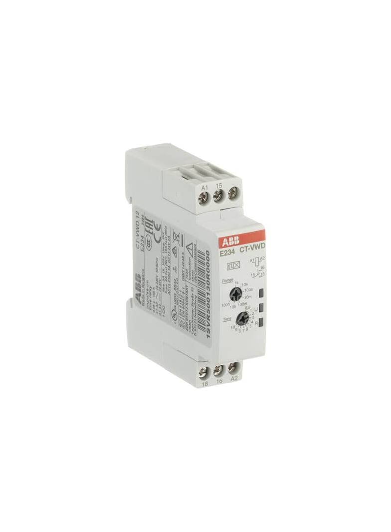 Przekaźnik czasowy CT-VWD.12 1c/o, 24-240VAC 24-48VDC