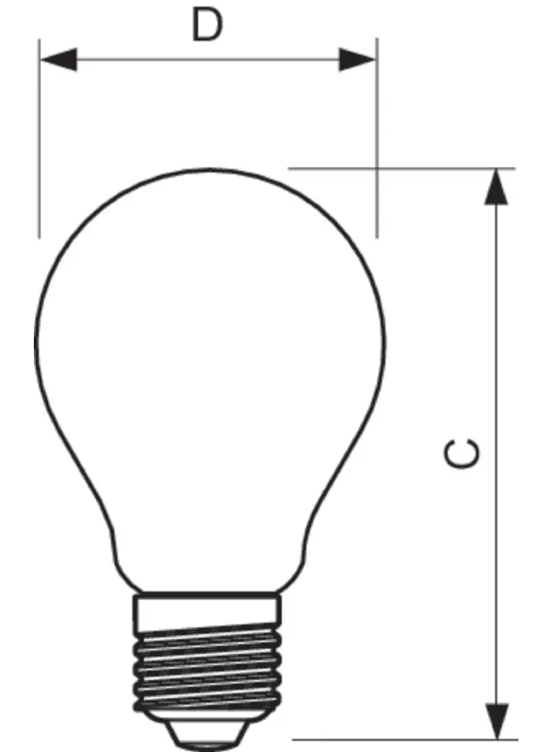 CorePro LEDBulbND 7-60W E27 WW A60 CL G Żarówka LED