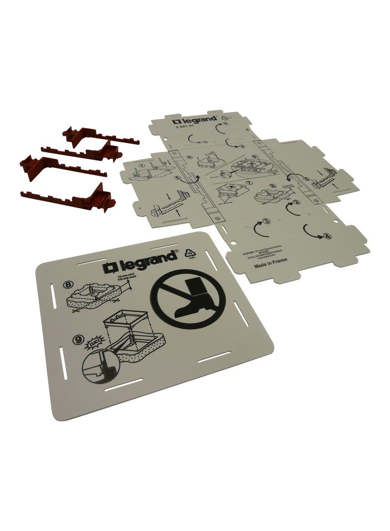 FORMA PRZYGOTOWAWCZA DO WYLEWKI PRZED OSADZENIEM PUSZEK STANDARDOWYCH 18M, Legrand