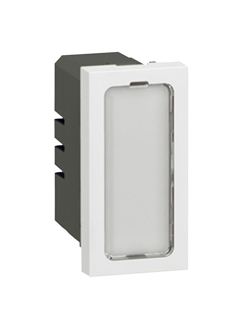 MOSAIC LAMPA SYGNALIZACYJNA POJEDYNCZA PŁASKA-1 MODUŁ ANTYBAKTERYJNA 0,2W 12-24V, Legrand