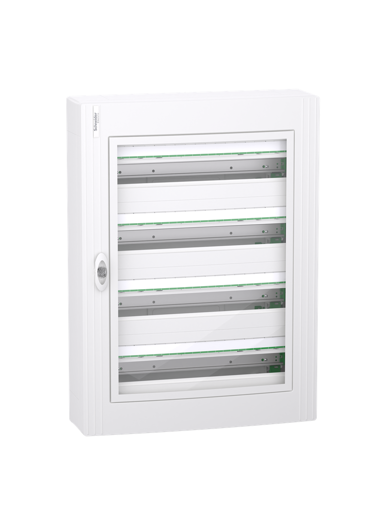 Obudowa PrismaSeT XS PSXS-4-24-NT-P natynkowa drzwi przezroczyste 4 rzędy 24 moduły w rzędzie I LVSXR424 Schneider