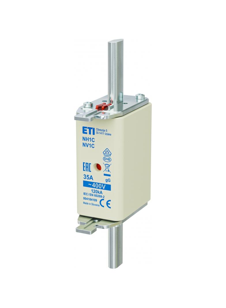Wkładka topikowa NH zwłoczna KOMBI NH1C gG 35A 400V 004184109 ETI