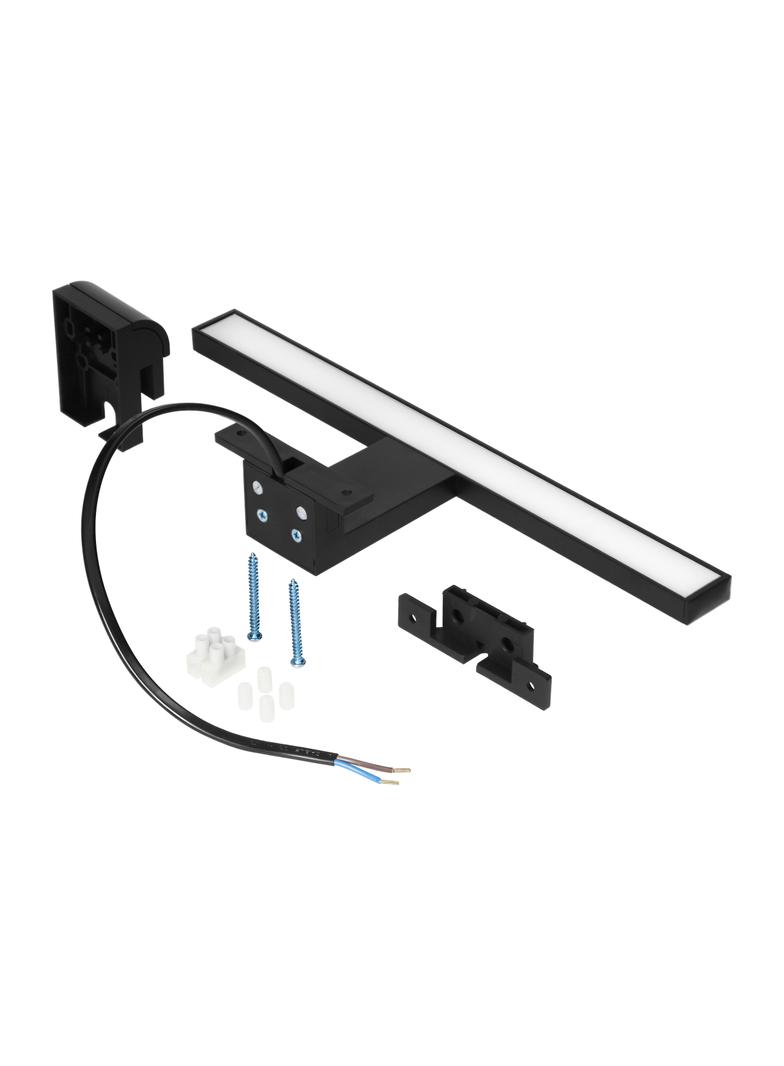 NORTES LED 5W, lampa nad lustro, 320lm, 4000K, dł. 30 cm, plastik, czarna AD-OM-6120L4/B ORNO
