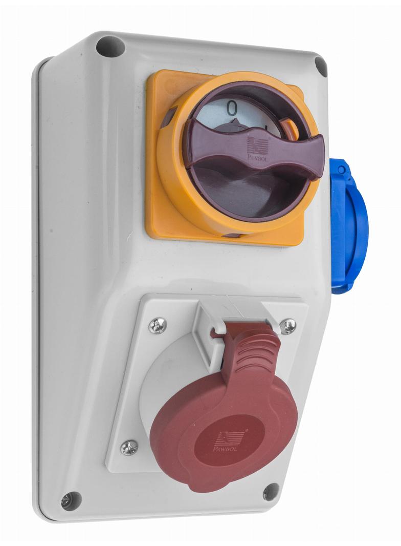 Rozdzielnica R-BOX KOMPAKT 1x16A/4p, 1x250V, wył. L/P