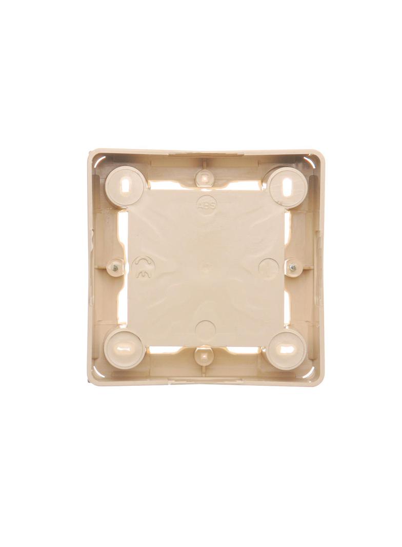 puszki instal. Puszka natynkowa płytka (31mm) pojedyncza beż