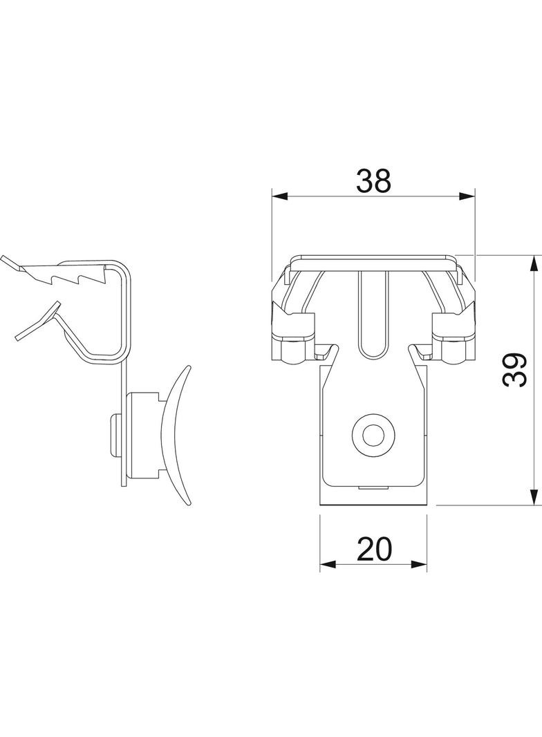 BCCT 4-8 L240, Klamra nośna