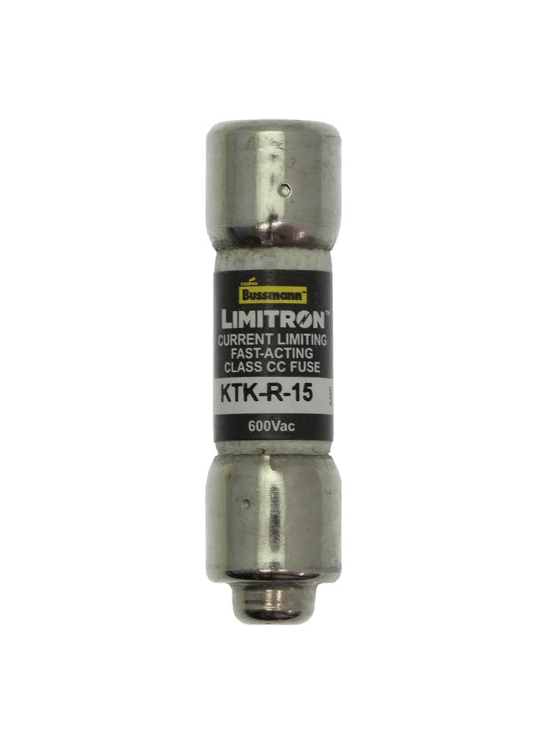 CLASS CC FAST ACTING FUSE CLASS CC 15A 600VAC Limitron Klasa CC KTK-R-15 EATON