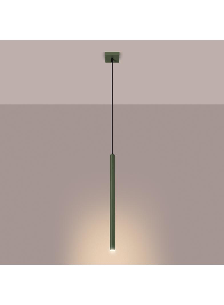 Sollux Lampa wisząca PASTELO 1 zielona oliwka SL.1518