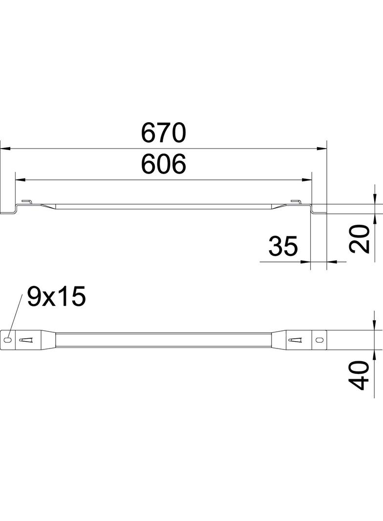 DBLG 20/600, UCHWYT DYSTANSOWY