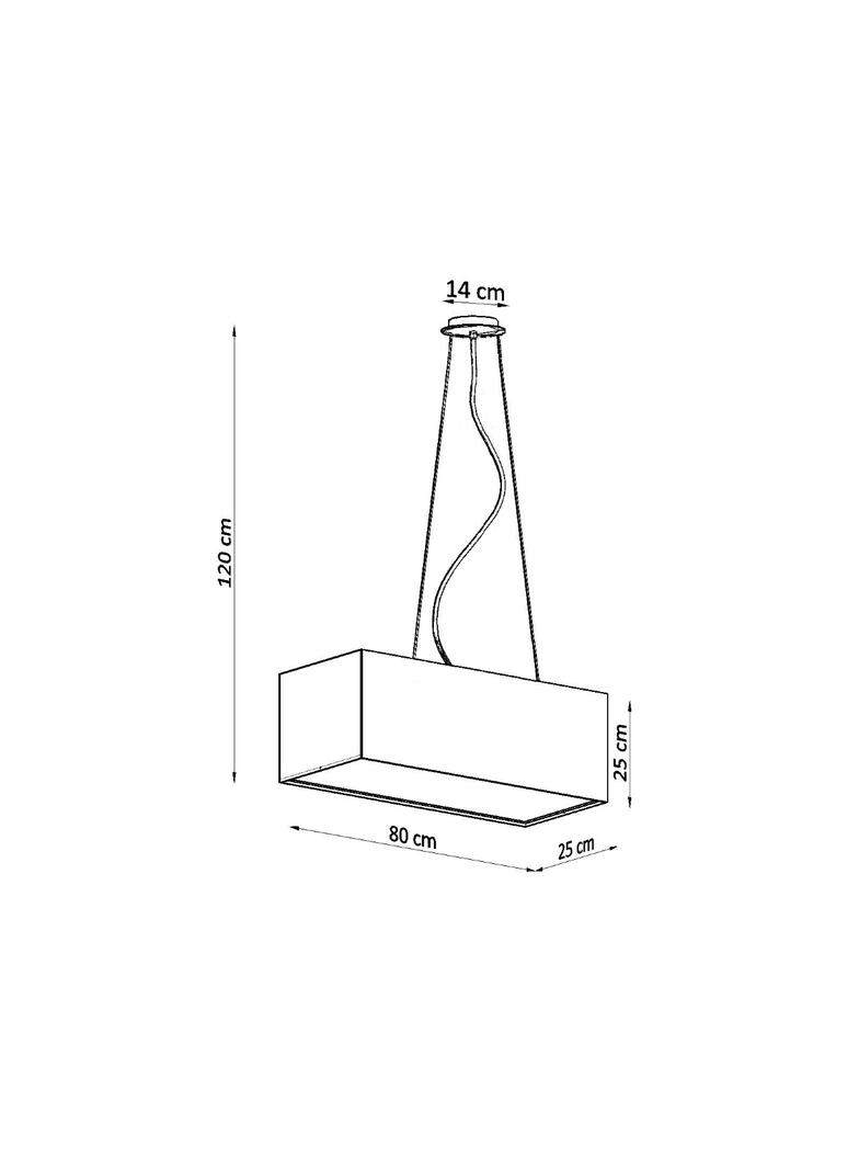 Sollux Żyrandol SANTA BIS 80 biały SL.0779