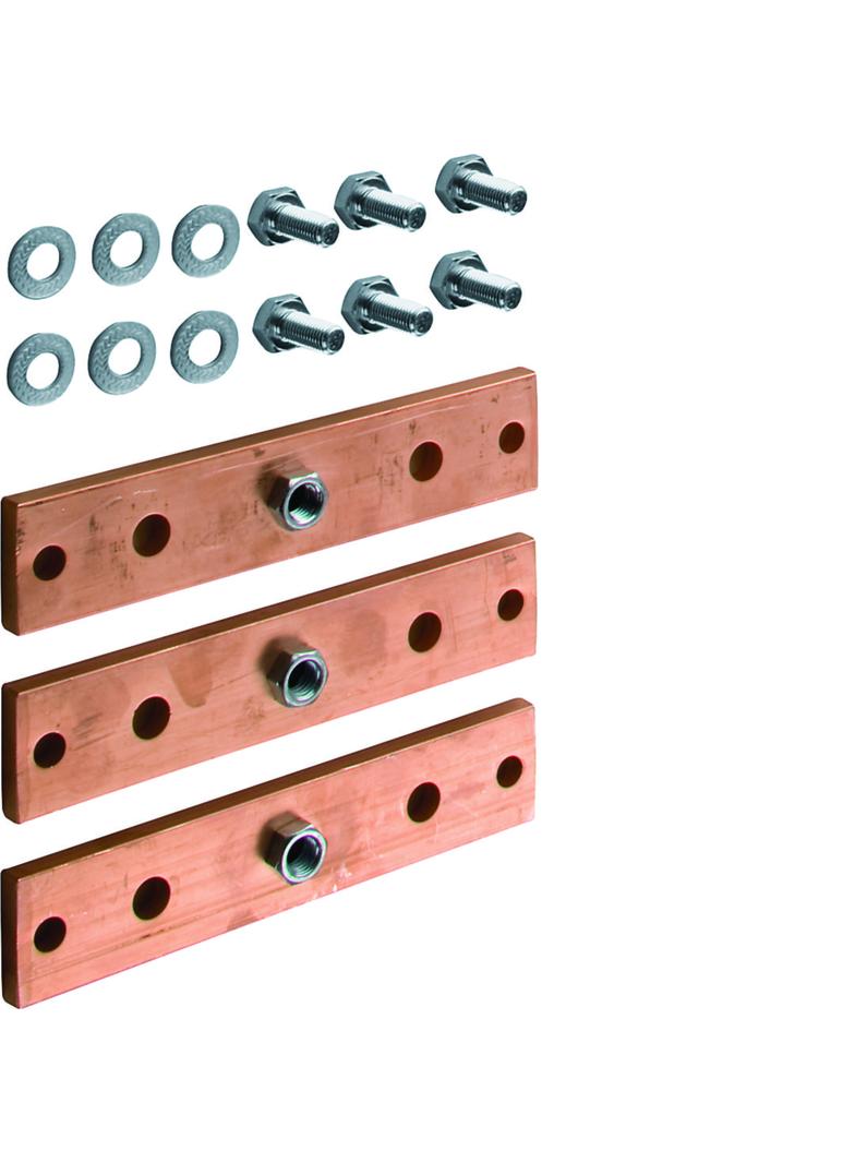 univers Szyna pozioma Cu do rozł. listwowych NH1/2/3 1-pol. 40x10mm (3 szt) UM01K HAGER