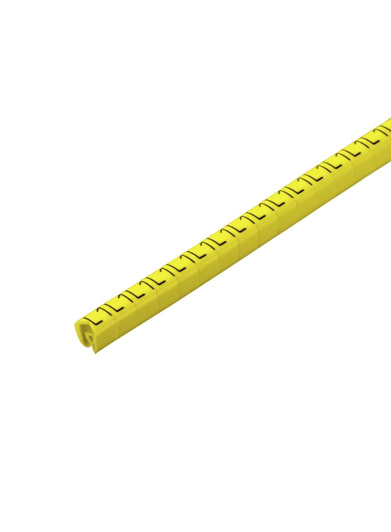 CLI C 2-6 GE/SW L1 CD System kodowania kabli, 4 - 10 mm, 7 mm, Nadrukowane znaki: znaki mieszane, L1, PVC, miękkie, bez kadmu, żółty /125szt./ 1871901728 WEIDMÜLLER