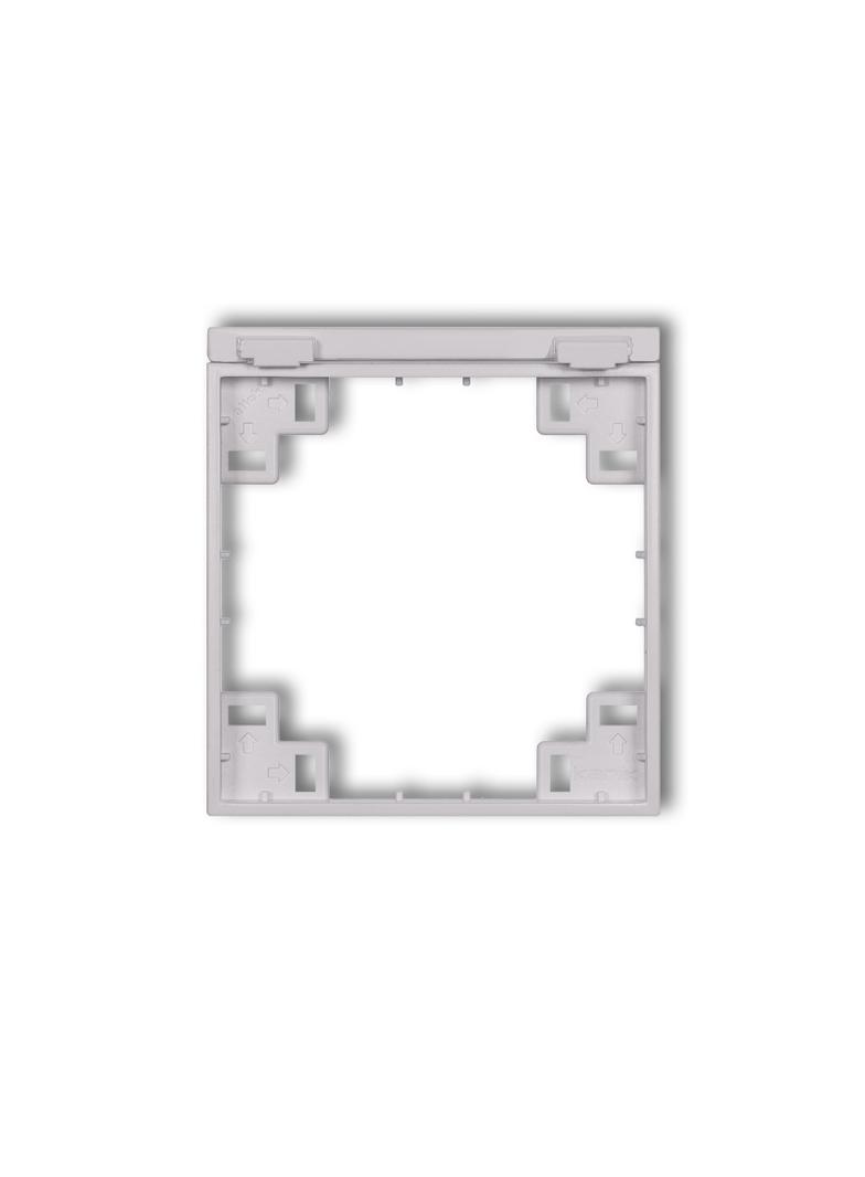 MINI SCHUKO Ramka pośrednia do gniazda bryzgoszczelnego z uziemieniem SCHUKO liliowy KARLIK