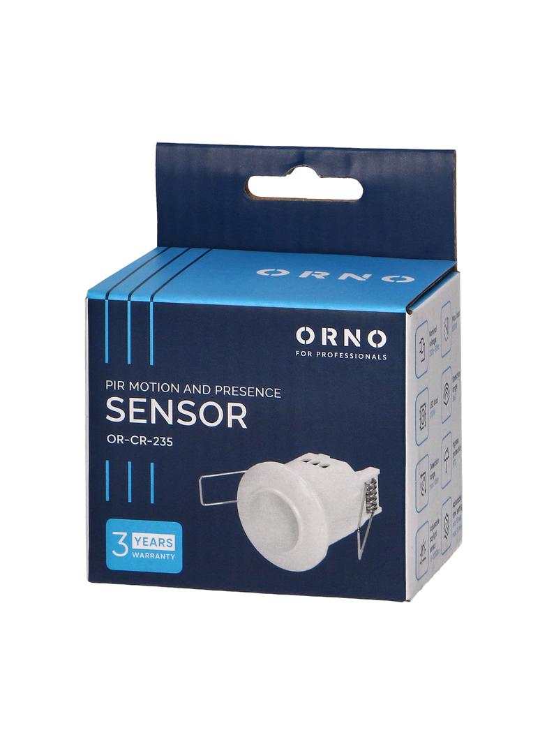 Czujnik ruchu i obecności 360st. IP20 800W do sufitów podwieszanych mini OR-CR-235 ORNO