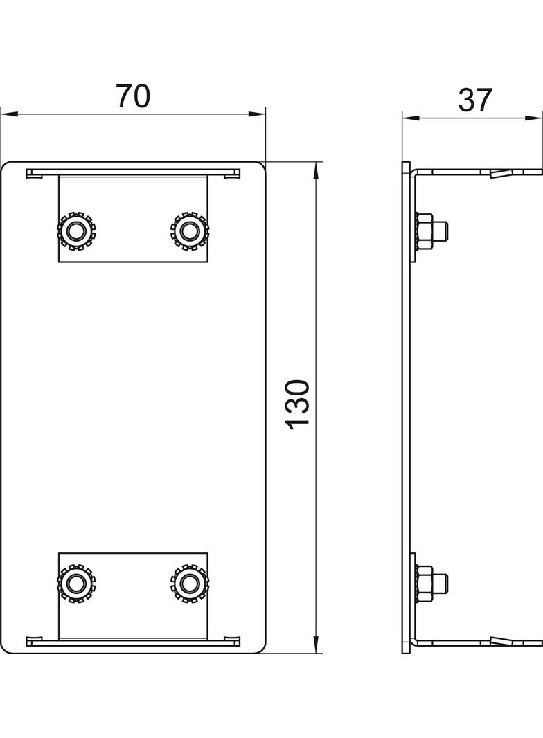 GA-E70130EL, Końcówka symetryczna
