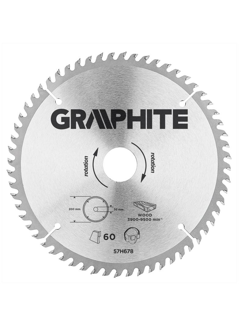 Tarcza do pilarki, widiowa, 200 x 30 mm, 60 zębów