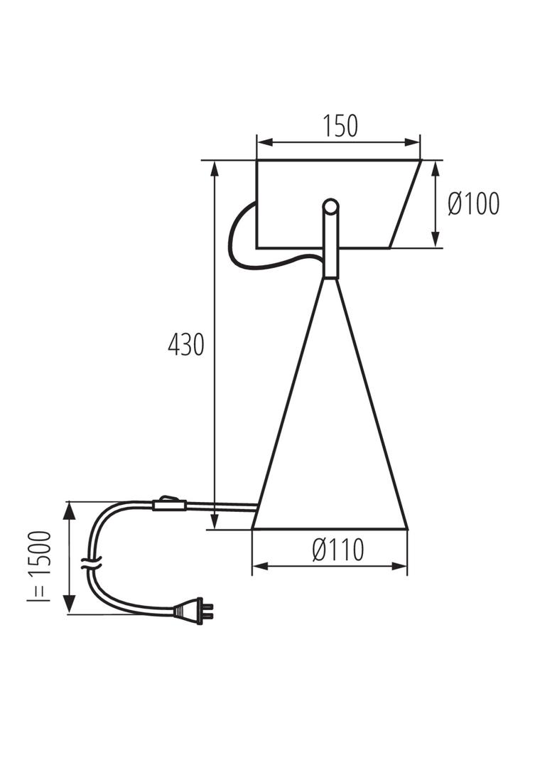 LARATA E27 W Lampa stołowa LARATA E27 W E27 kolor biały KANLUX