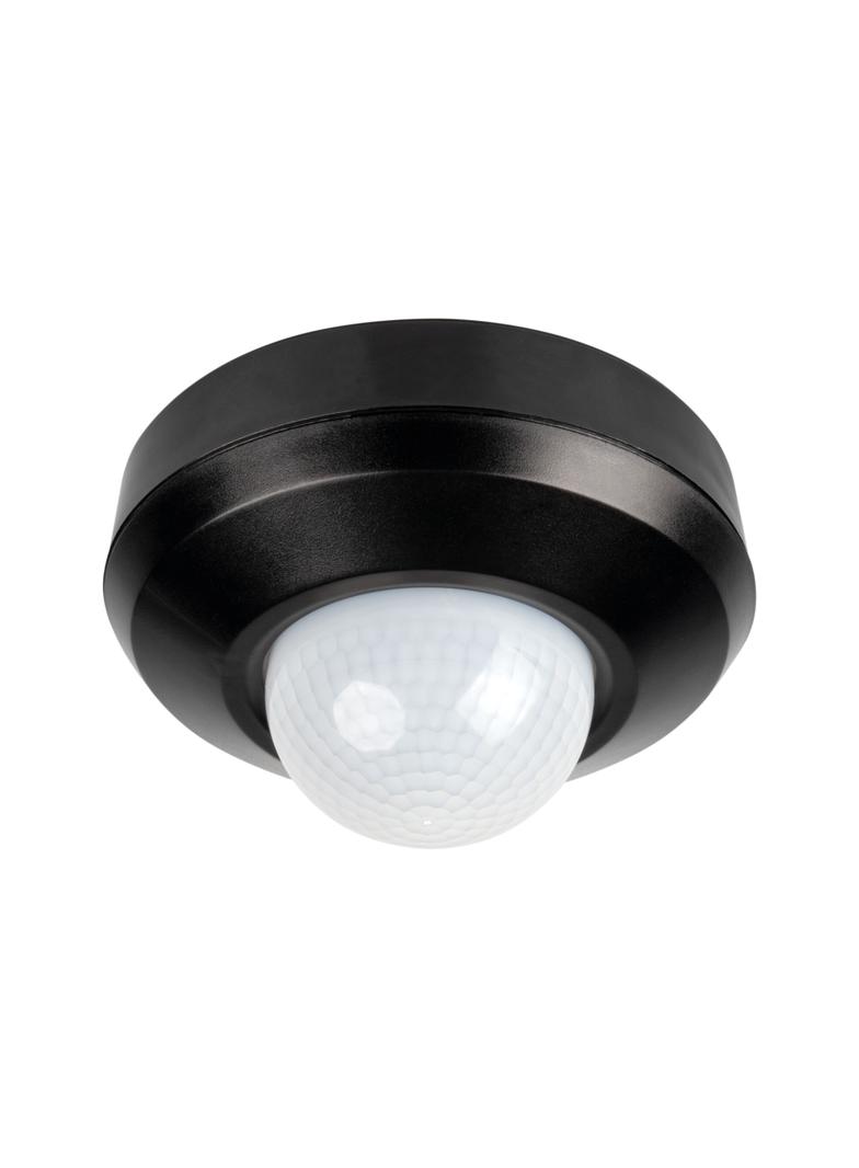 SENTO-O-WT-B Czujnik ruchu 3xPIR SENTO-O-WT-B IP44/20 kąt detekcji H360 zasięg max 20m kolor czarny 37367 KANLUX