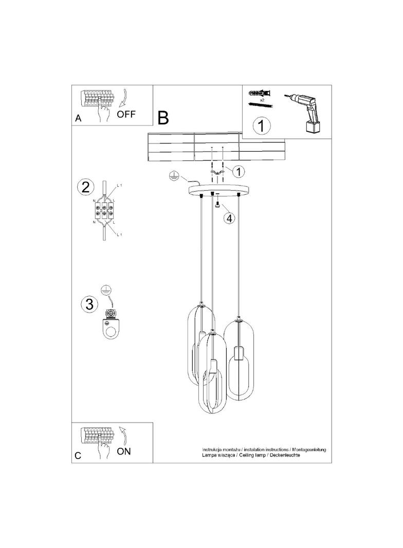 Lampa wisząca NICUS 3P biała