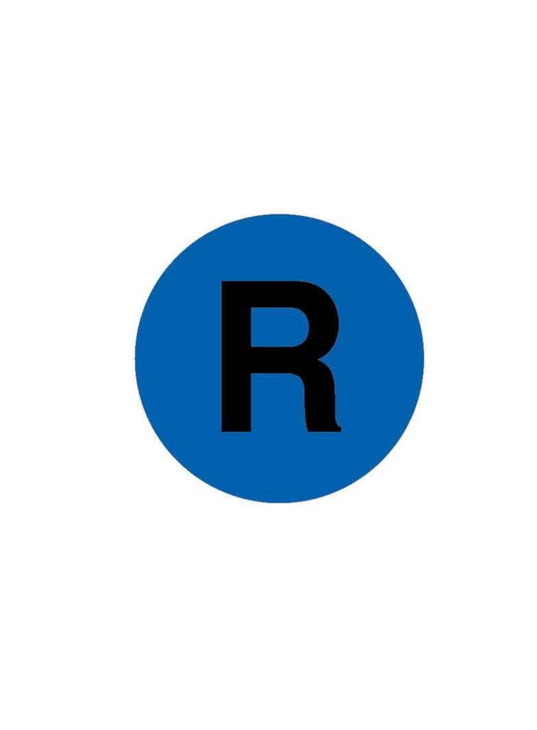 M22-XDL-B-X6 Soczewka do przycisku 22mm płaska niebieska z opisem /R/ 218304 EATON