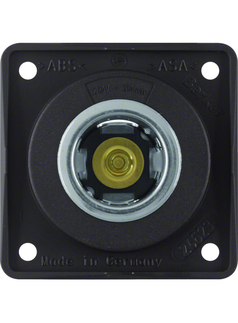 Integro Flow Gniazdo zasilania 12 V, mechanizm, brąz