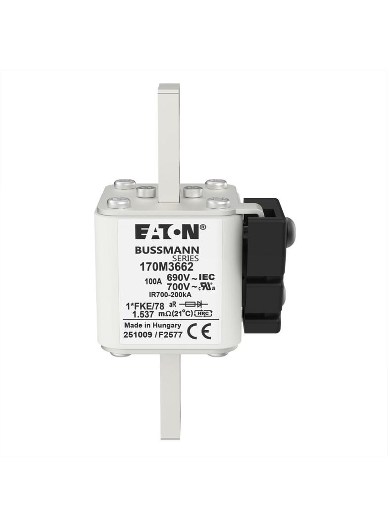 FUSE 100A 690V 1*FKE/78 AR UC Wkładka szybka 100A AC 690V rozmiar 1 45x59x110 mm aR, 170M3662 EATON