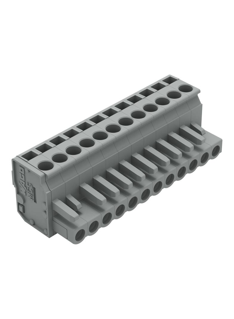 kątowy wtyk sprężynowy raster 5 mm 12-torowy /25szt./ WAGO