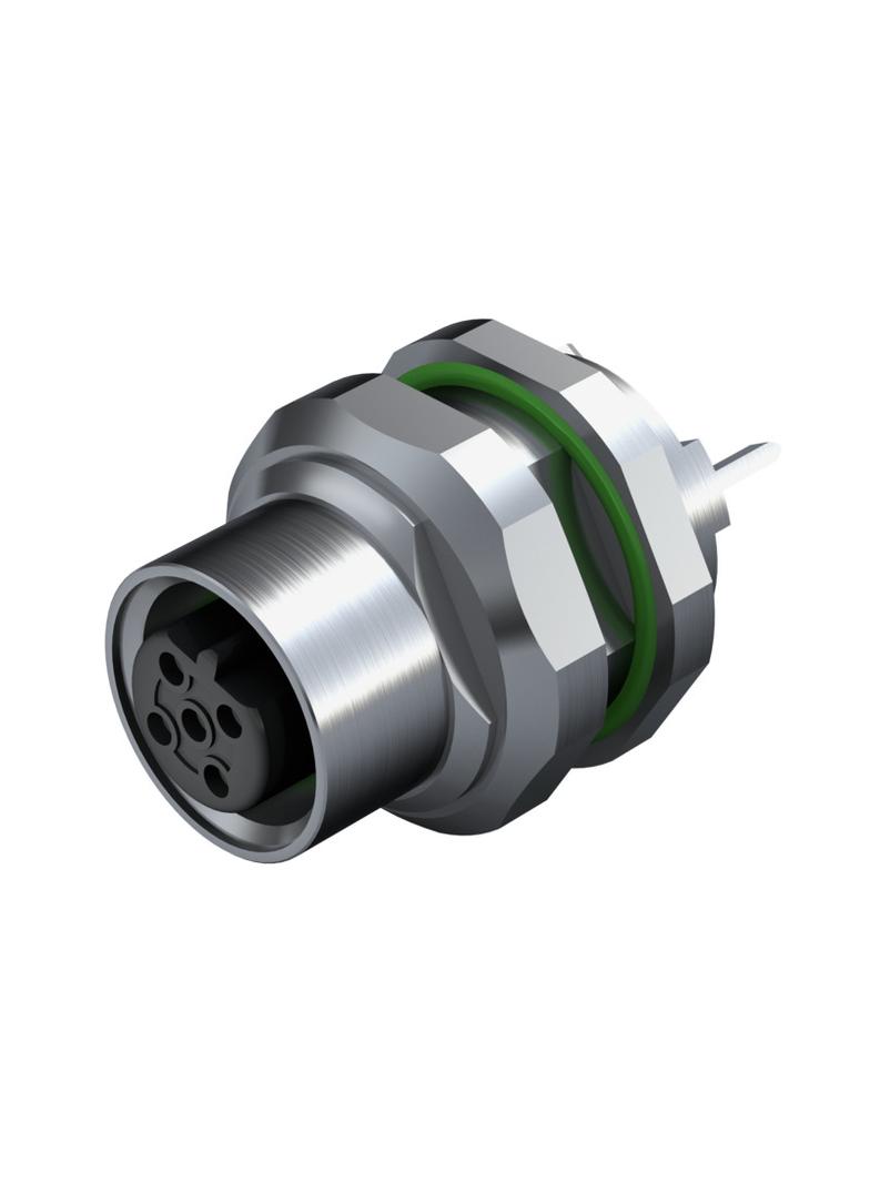 SAIE-M12B-4S-H6.75TL Złącze okrągłe do PCB, nr katalogowy 2421880000