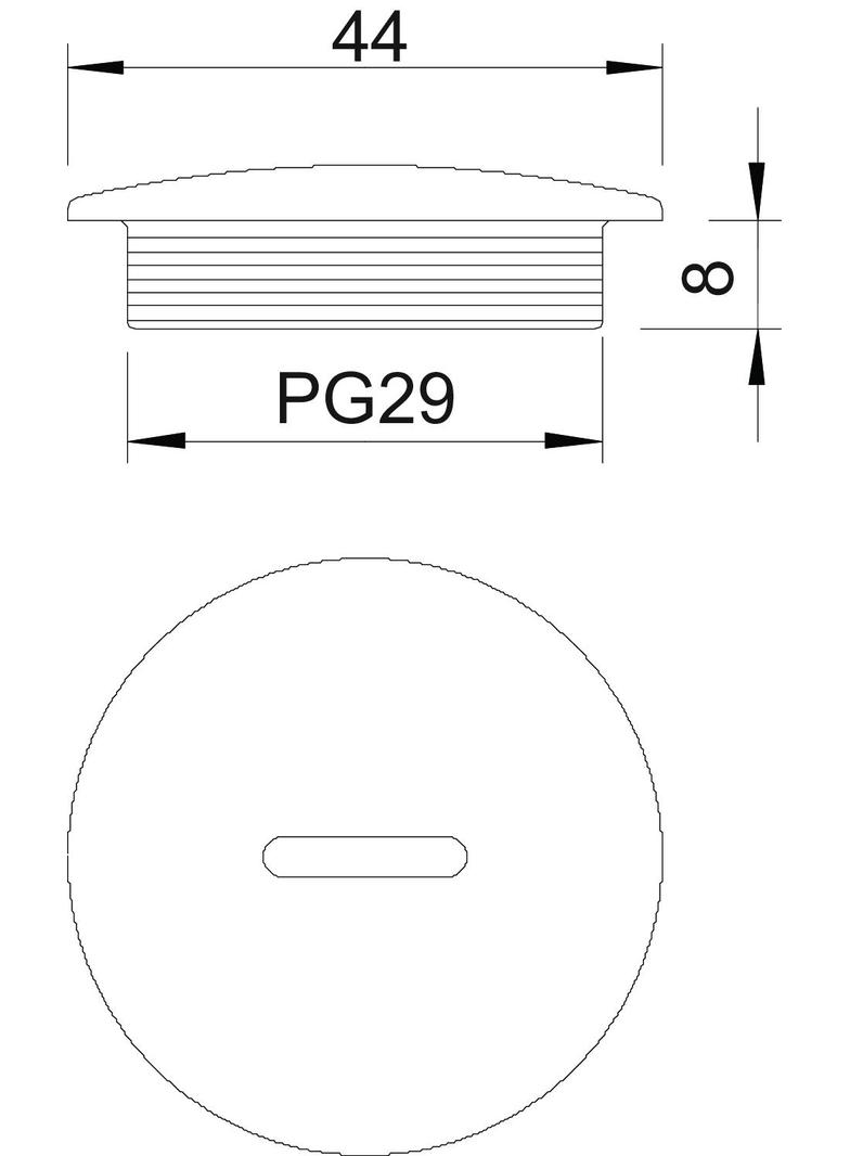 108, ZAŚLEPKA GWINTOW.PG29 TW.SZ