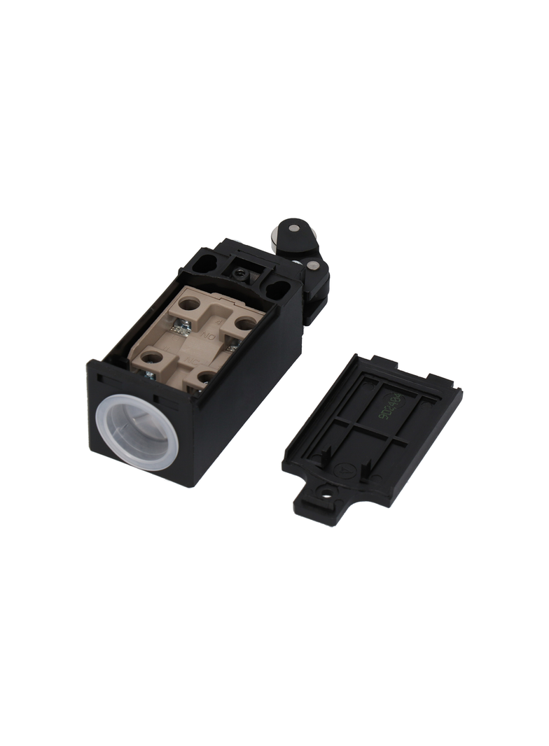 ŁĄCZNIK KRAŃCOWY (TWORZYWO) POPYCHACZ Z ROLKĄ