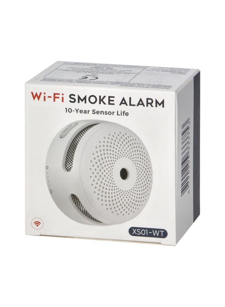 Bateryjny czujnik dymu 9V DC Wi-Fi TUYA certyfikat TUV XS01-WT ORNO