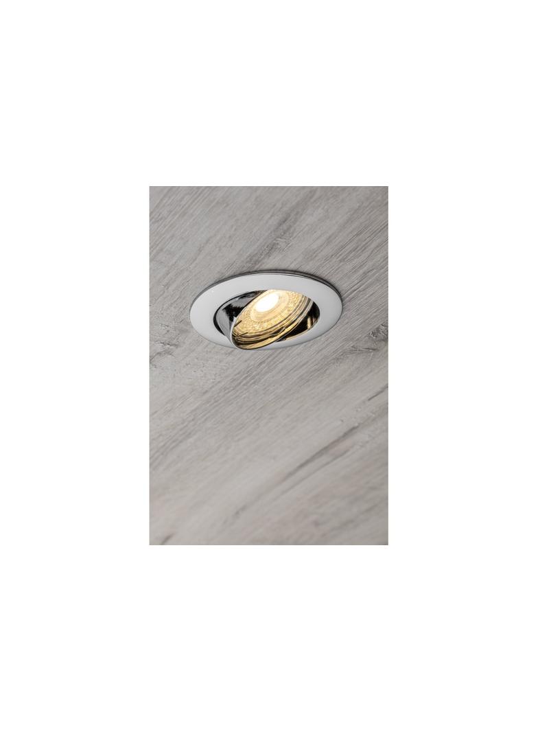 SUFITOWA OPRAWA PUNKTOWA Z REGULACJĄ KĄTA (OCZKO) PORTO-K, ODLEW, IP20, CHROM