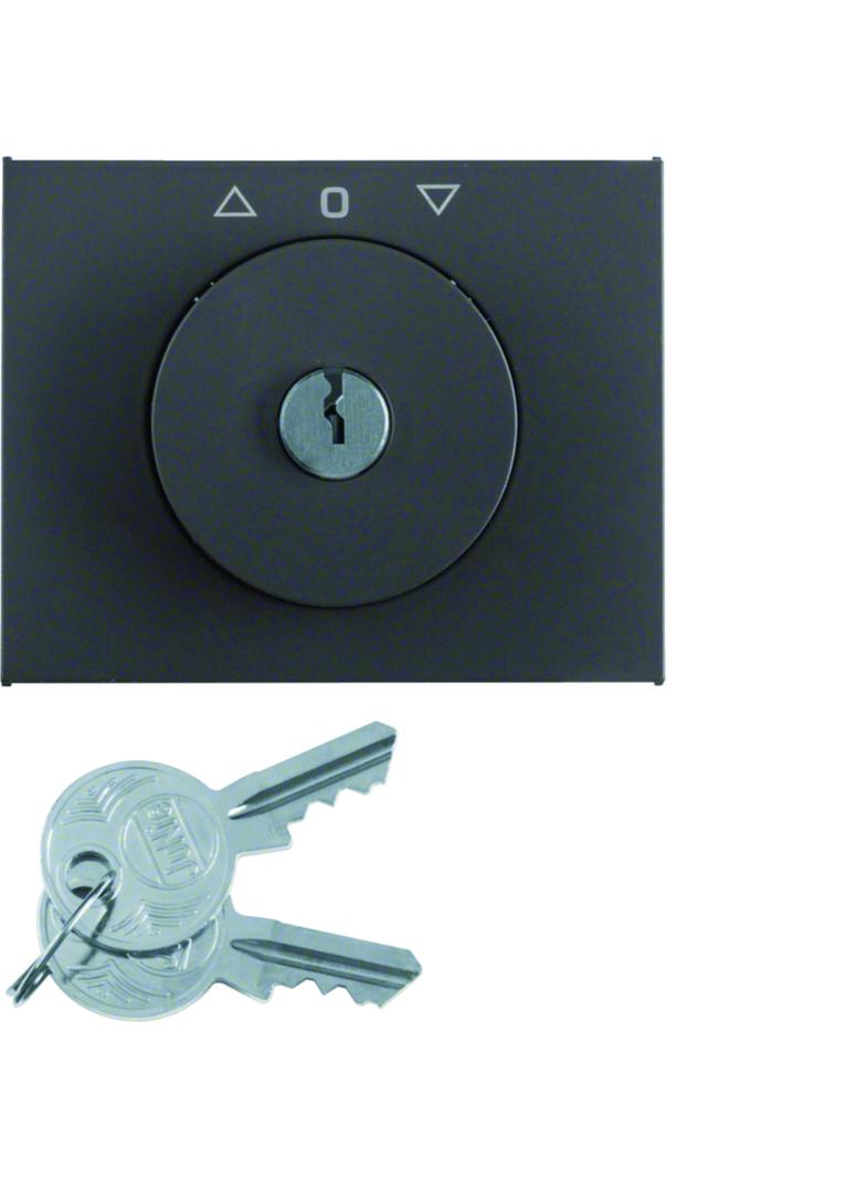 K.1 Płytka czołowa z kluczykiem do łącznika żaluzjowego obr. antracyt mat lakier