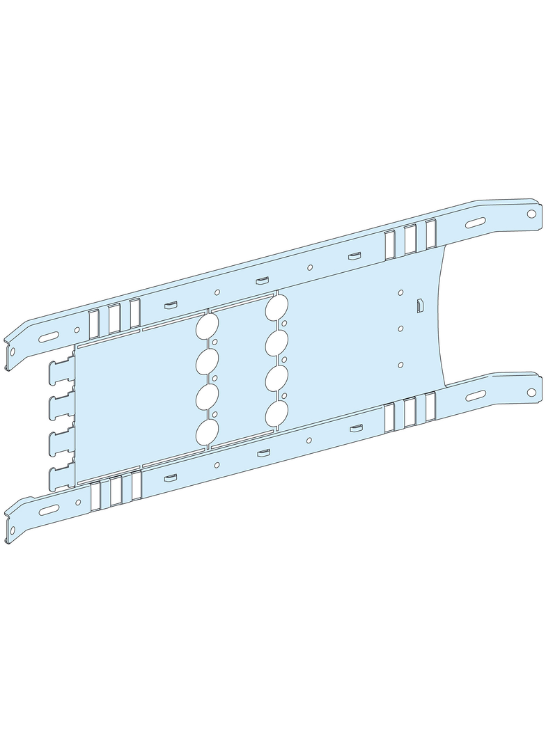 Rozdzielnice PrismaSet, płyta montażowa Prisma P do montażu poziomo na stałe NSX-INS250 z dźwignią 4