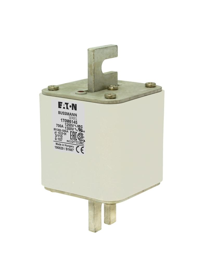 700A 1250V 3/110 aR INDICATOR FUSE Wkładka szybka 700A AC 1250V rozmiar 3 76x90x139 mm aR D 170M6145