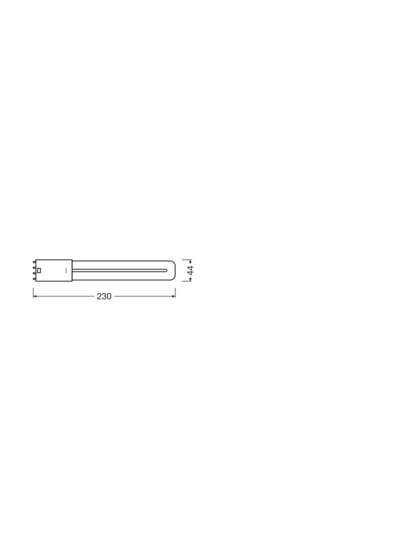 Lampa DULUX L LED FR 18 ECG, AC mains 8W 830 2G11